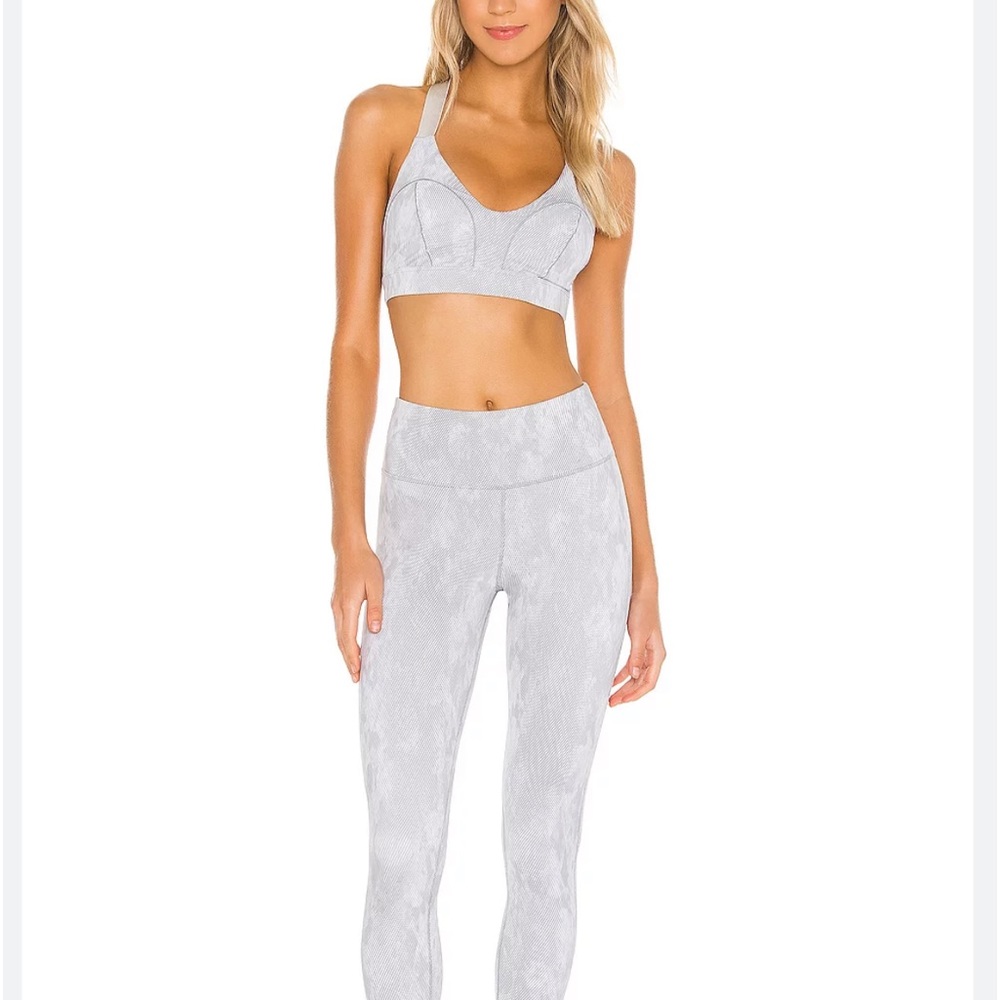 Revolve Lilybod Zinnia Crop Sports Bra and High Waist Full Length Legging XS